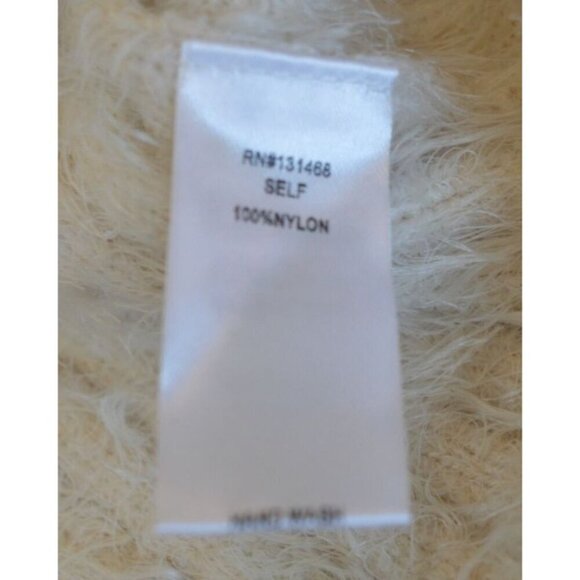 NWT Fate Fuzzy Off White Cowl Neck Sweater Women's Size Small Cozycore Fall Boho - Picture 5 of 7